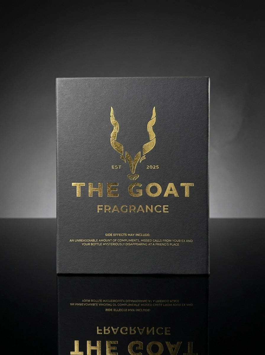 The Goat Fragrance gift box for Project 804 perfume